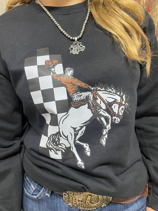 GAME ON BRONC RIDER - BLACK