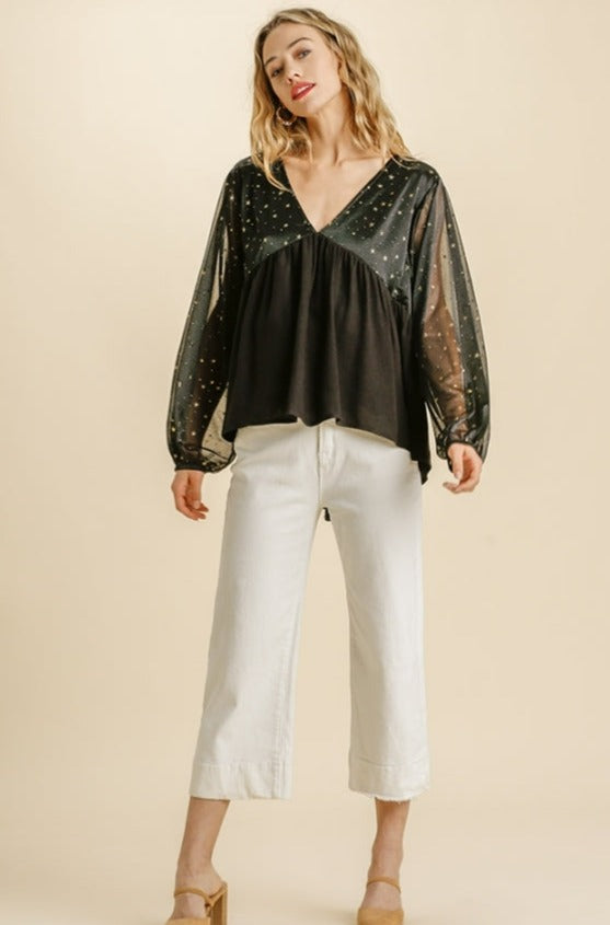 CELESTIAL TOP - BLACK
