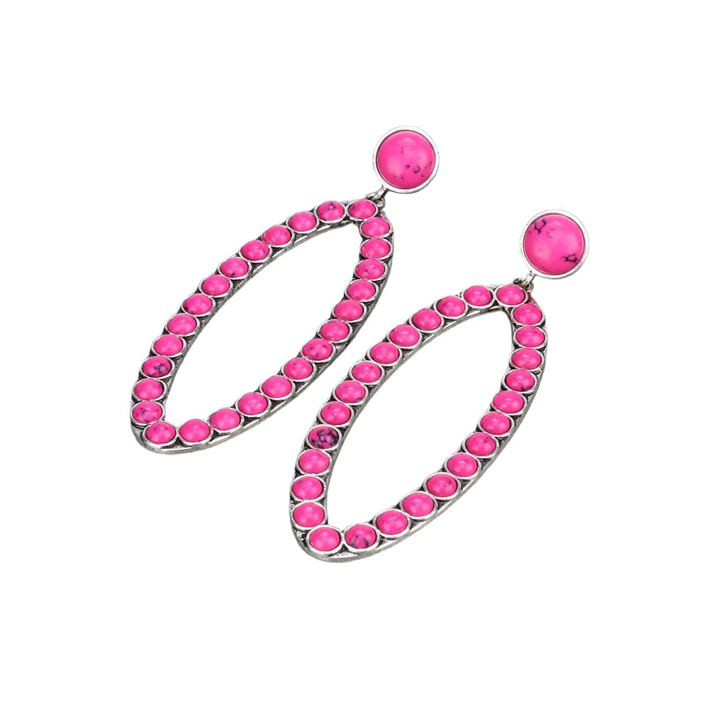 BRAZOS POINT EARRINGS - PINK