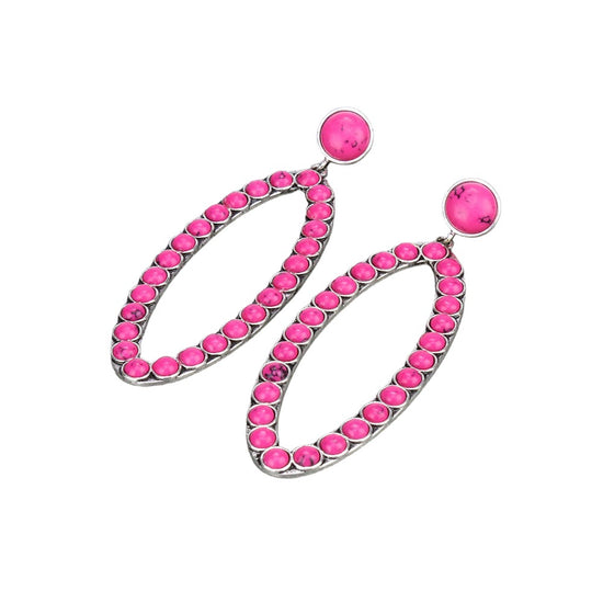 BRAZOS POINT EARRINGS - PINK