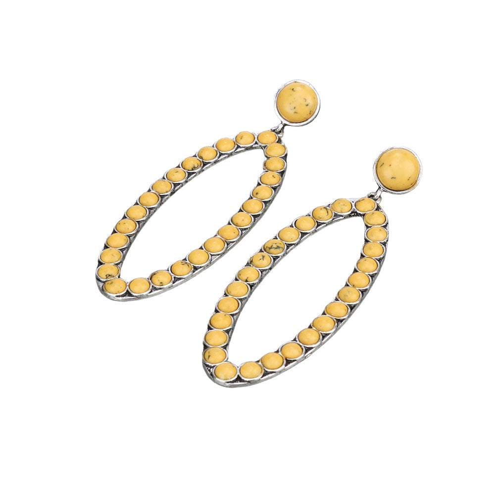 BRAZOS POINT EARRINGS - YELLOW