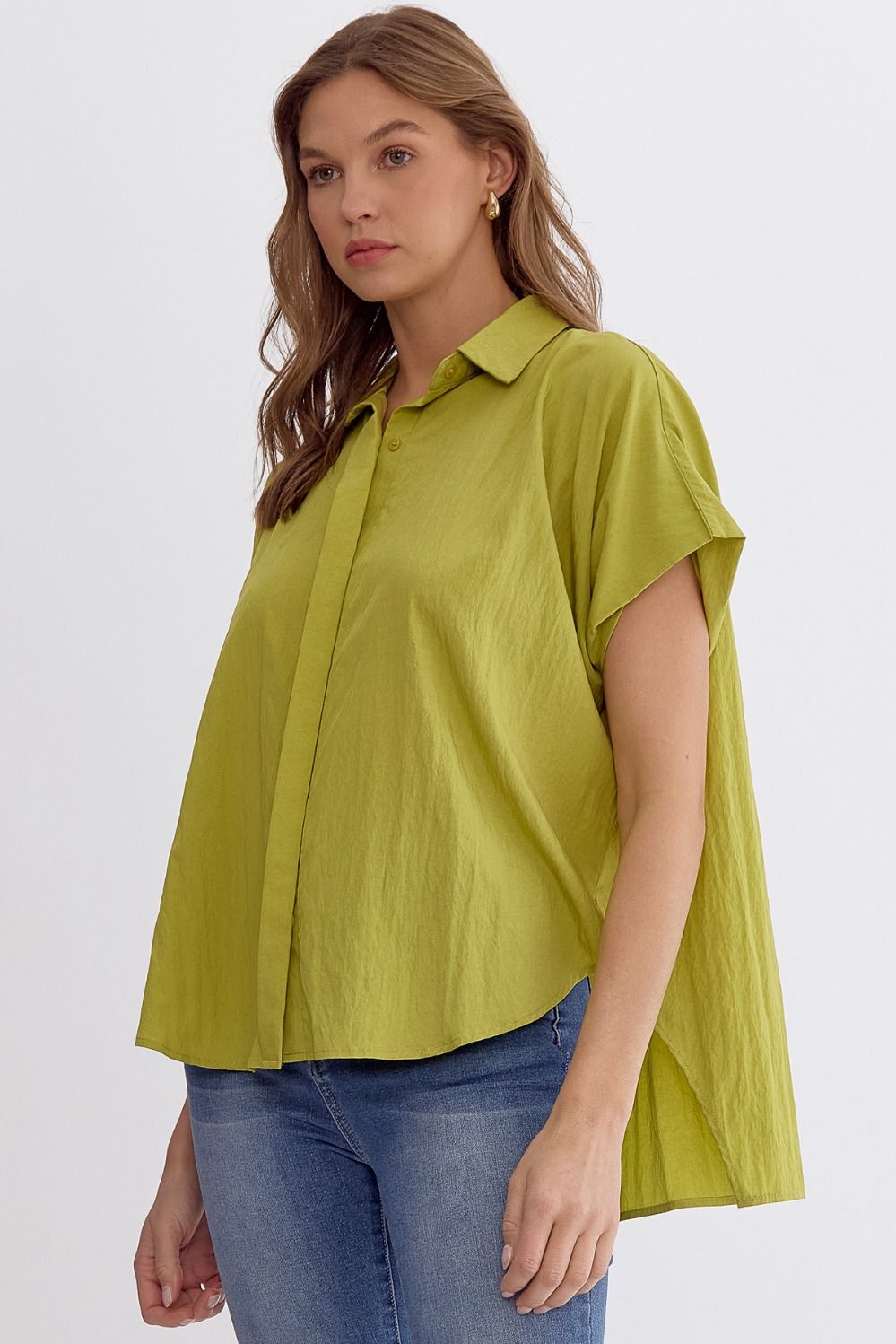 CHARLIE TOP - CHARTREUSE