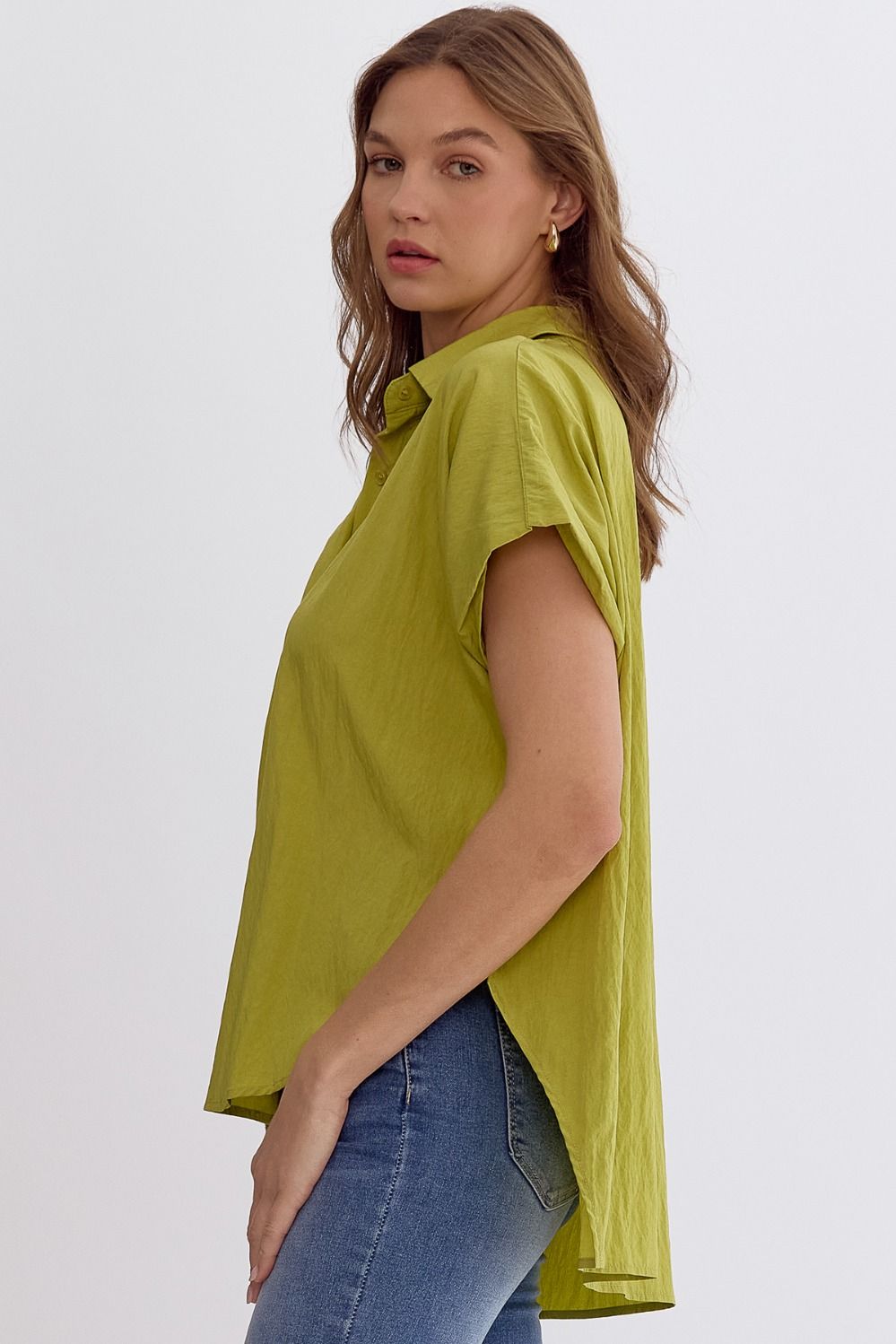 CHARLIE TOP - CHARTREUSE