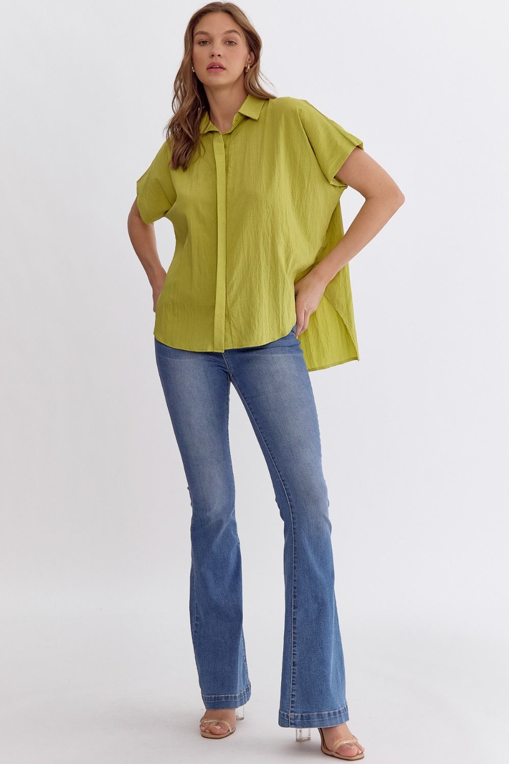 CHARLIE TOP - CHARTREUSE