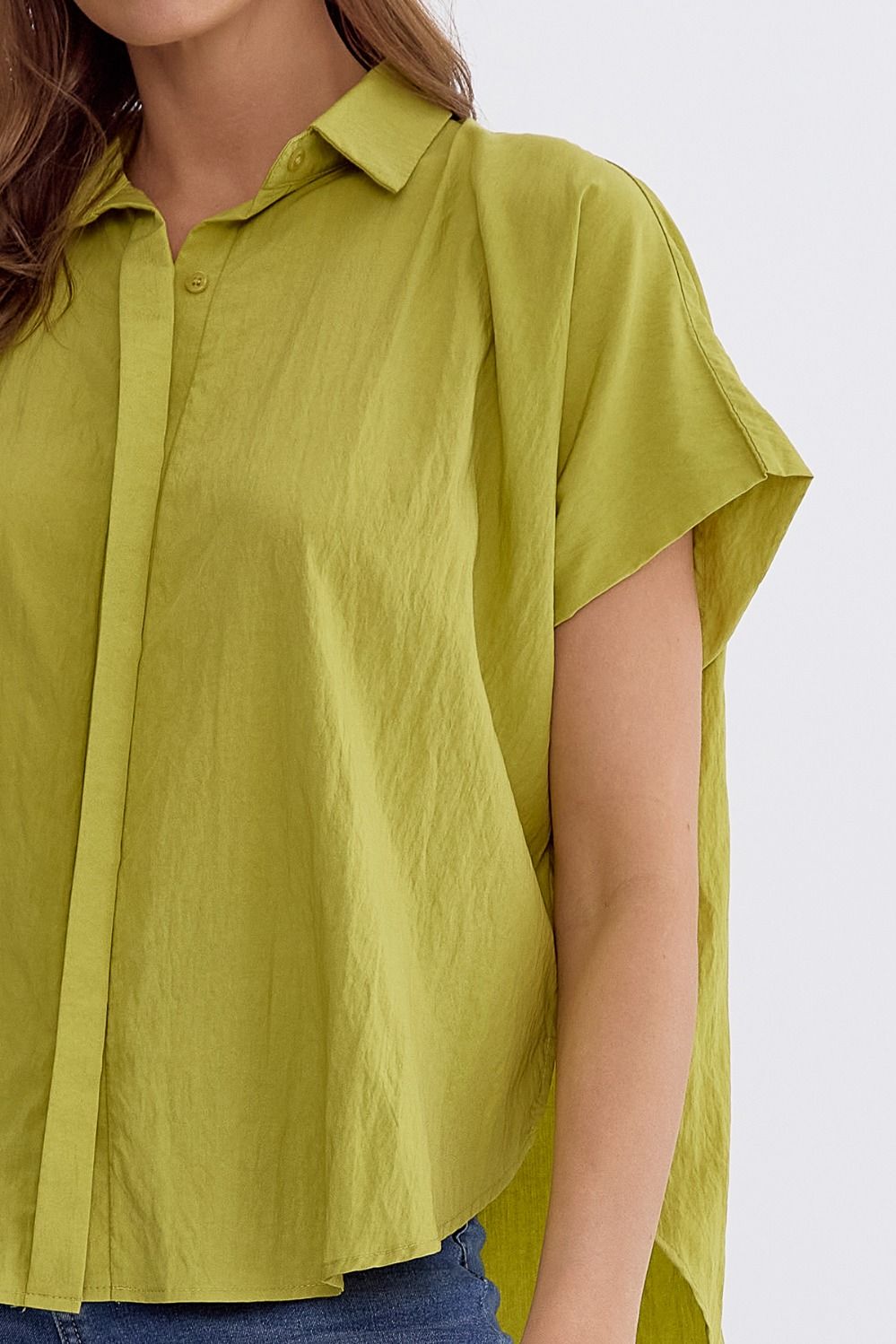 CHARLIE TOP - CHARTREUSE