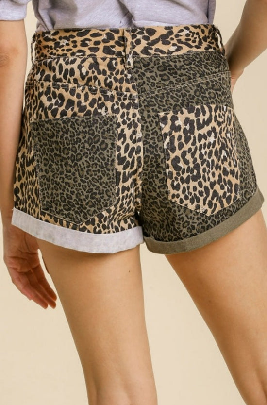 CHEETAH SHORT - TAUPE