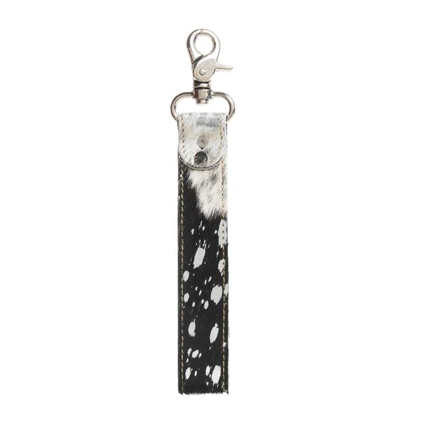 CONCHO DELIGHT KEY FOB - BLACK/WHITE