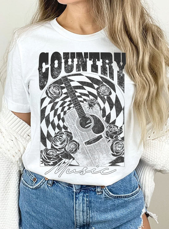 Load image into Gallery viewer, COUNTRY MUSIC TEE - WHITE
