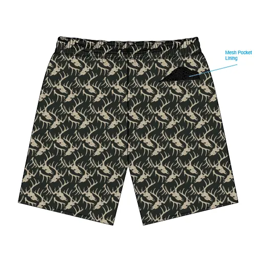 DEER SKULLS WEEKENDER SHORTS - MENS