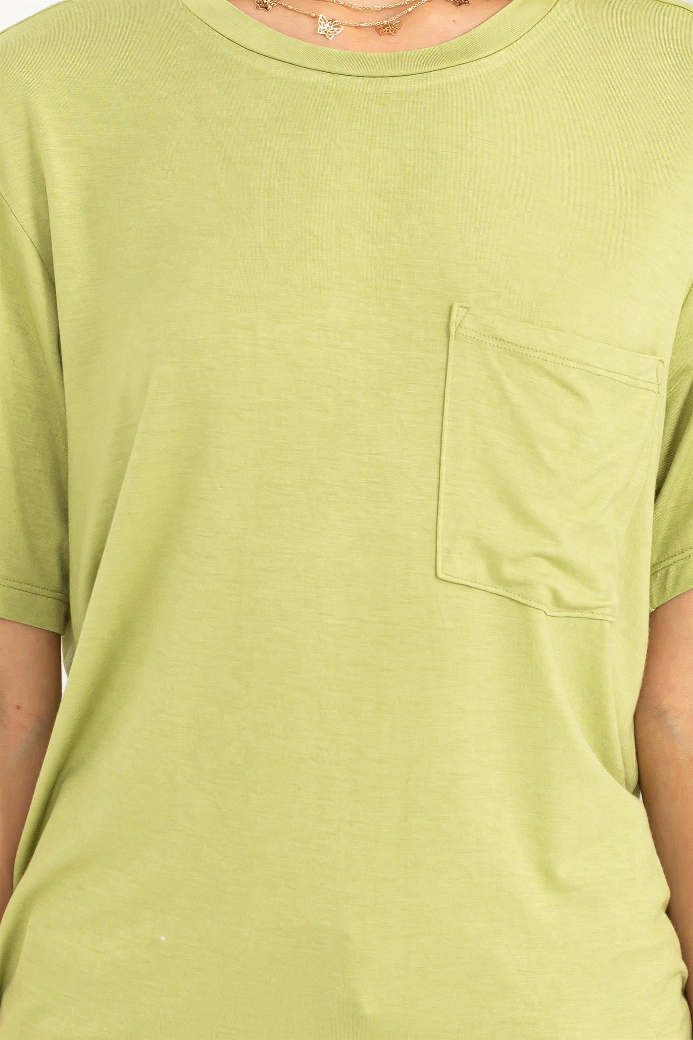 ESSIE TEE - PALE OLIVE
