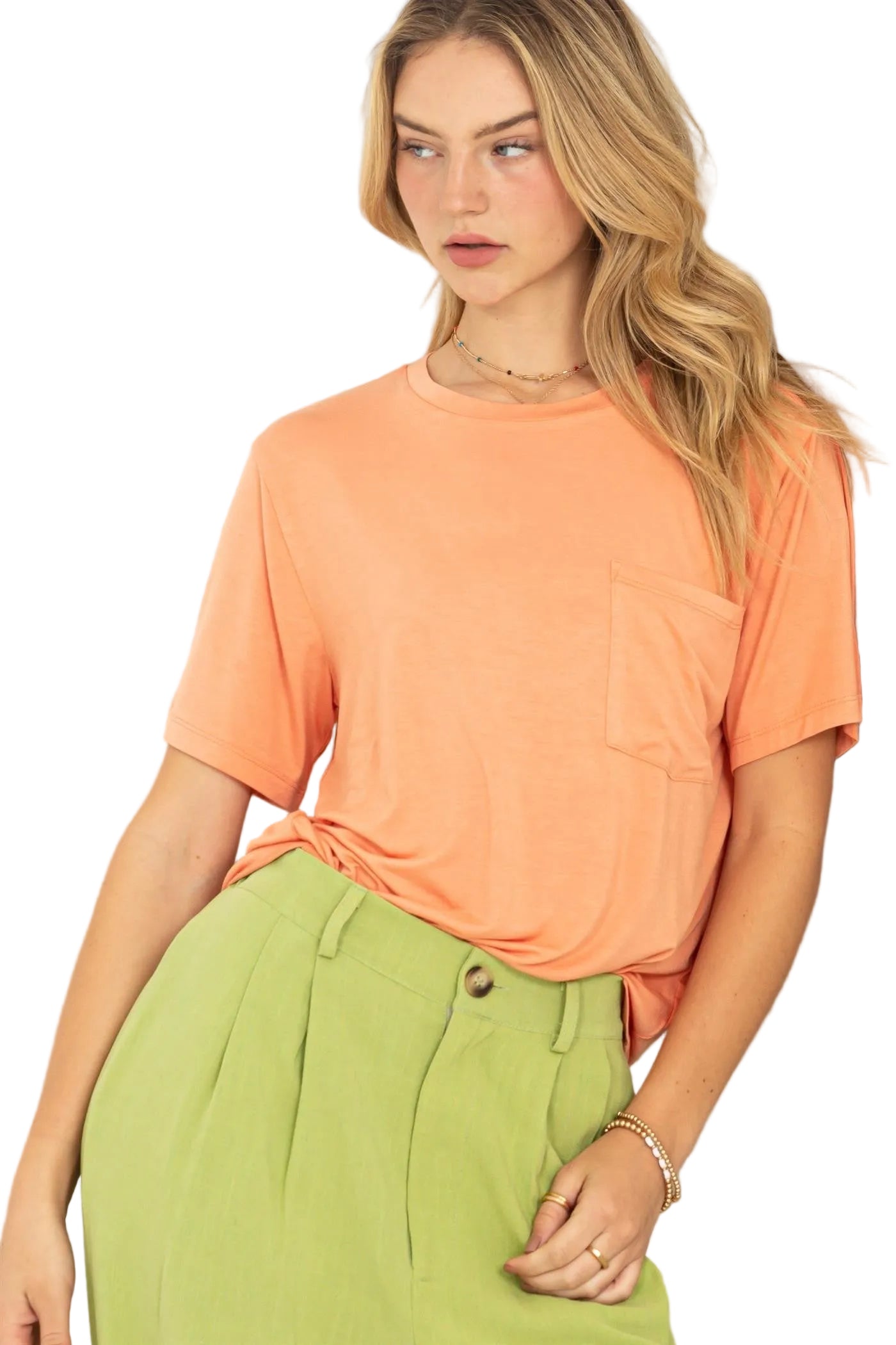 ESSIE TEE - PEACH