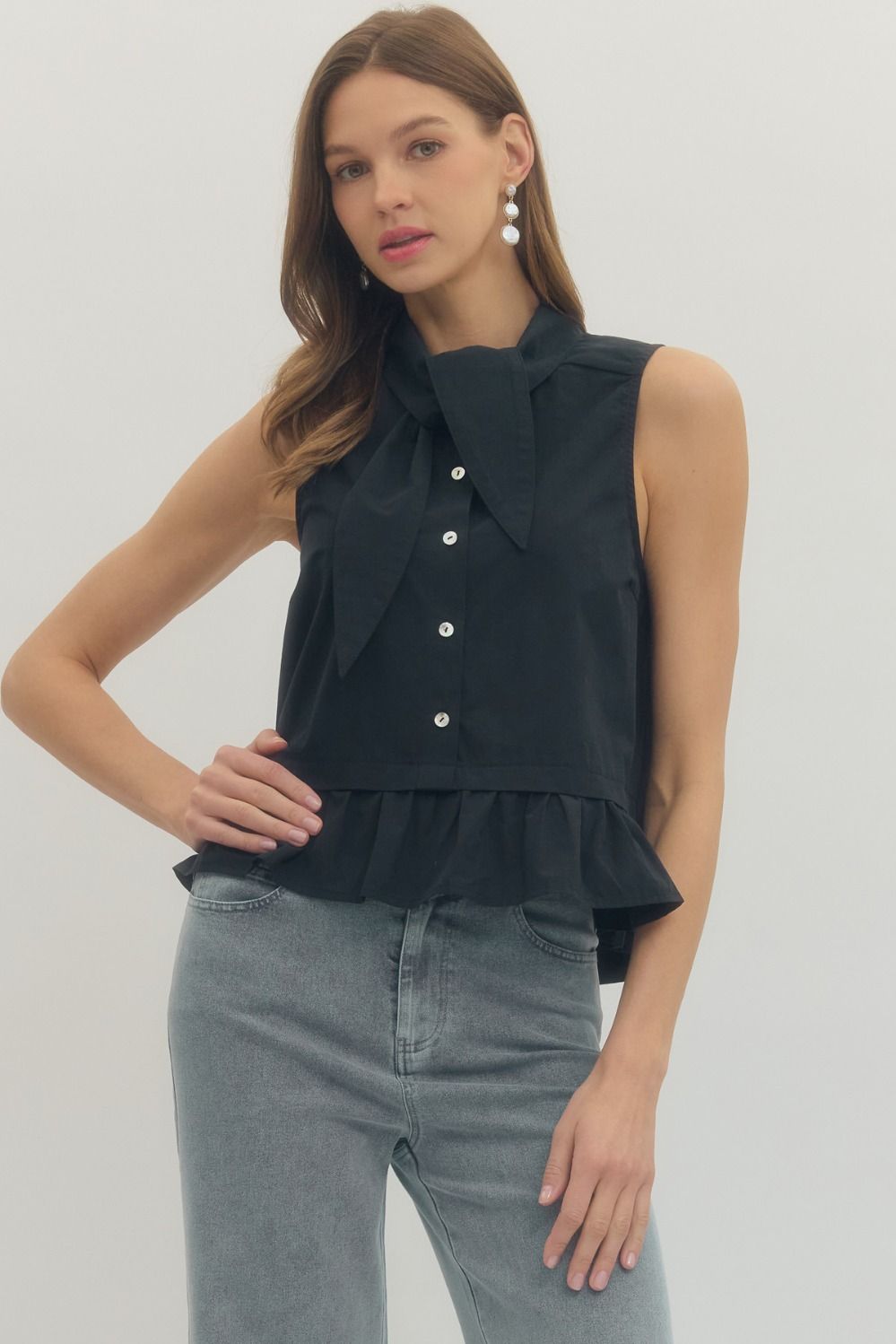 GEORGIE TOP - BLACK