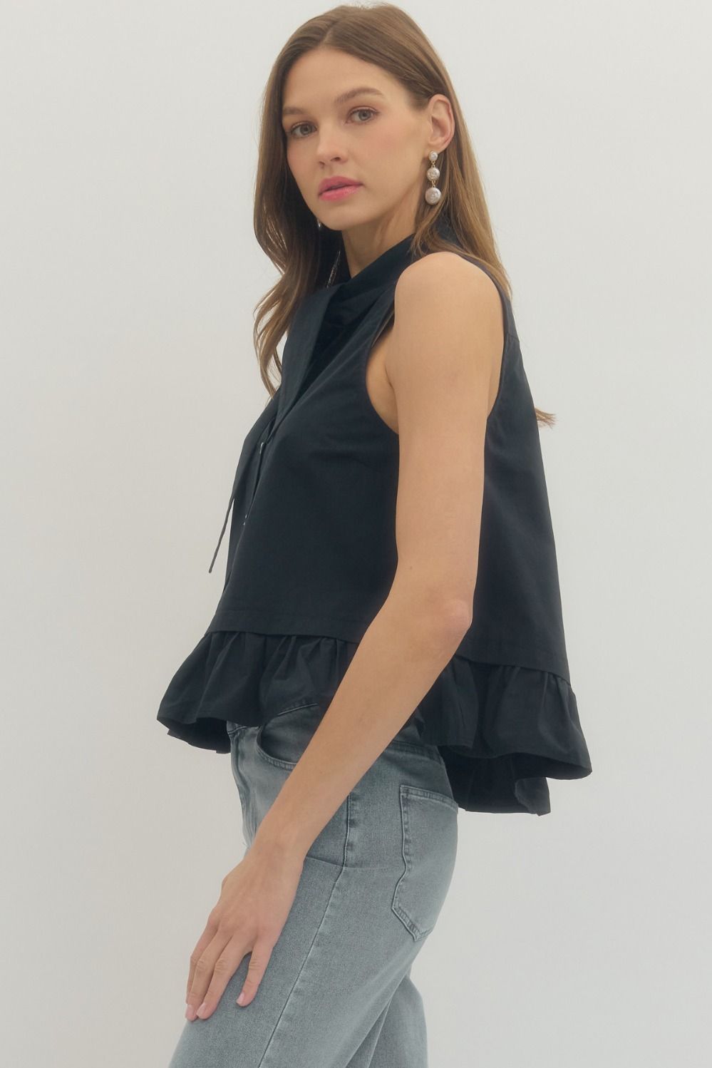 GEORGIE TOP - BLACK
