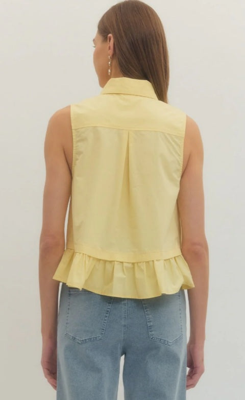 GEORGIE TOP - YELLOW