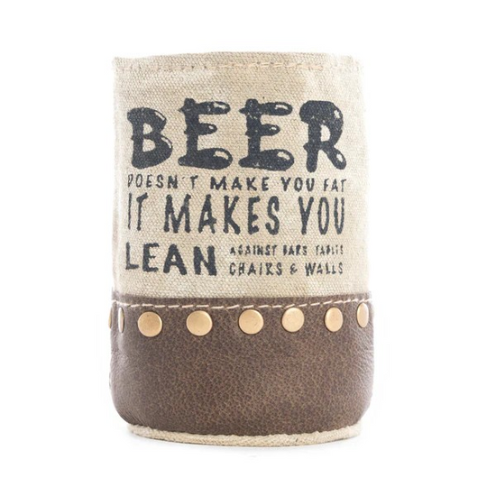 MAKES YOU LEAN BEER CAN HOLDER
