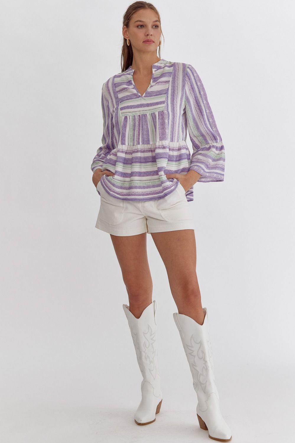 LIBBY TOP - LAVENDER