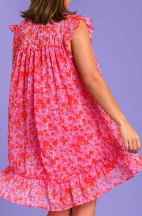 REESE DRESS (PINK) -PLUS