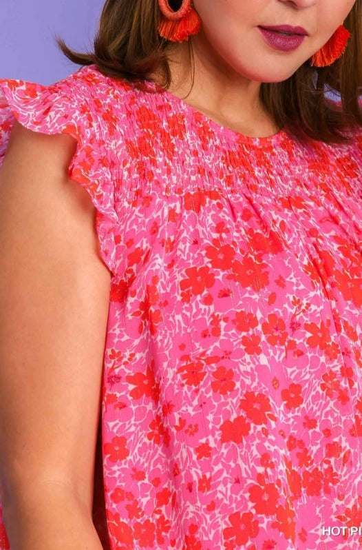 REESE DRESS (PINK) -PLUS
