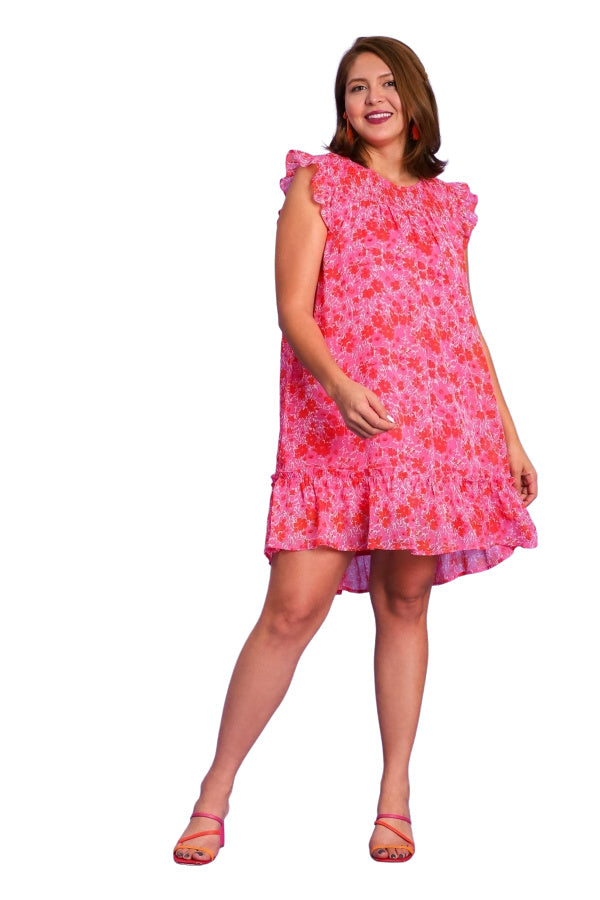 REESE DRESS (PINK) -PLUS