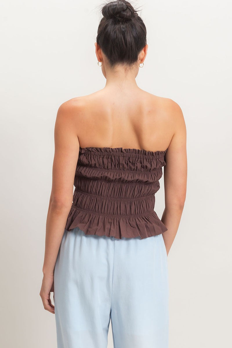 PIPPA TOP - CHOCOLATE