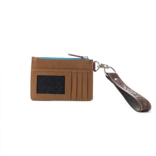 PRIDE OF PRICKLY PEARS CREDIT CARD HOLDER - BROWN/BLUE