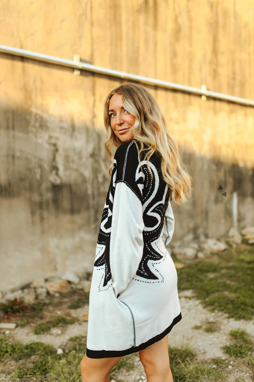 SADDLE SWAPPIN CARDIGAN (REVERSIBLE)