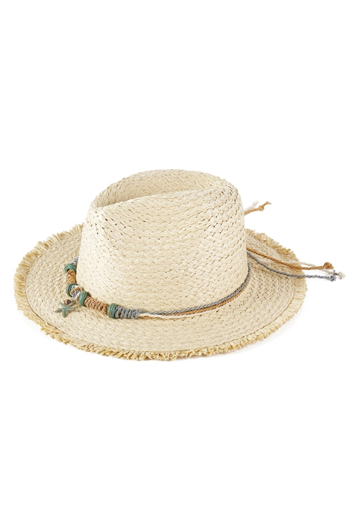 STARFISH STRAW HAT - BEIGE