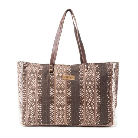 TRIBAL SPIRIT ADVENTURE WEEKENDER BAG - BROWN