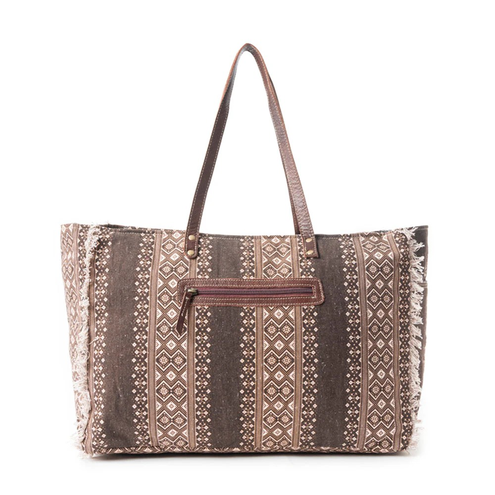 TRIBAL SPIRIT ADVENTURE WEEKENDER BAG - BROWN
