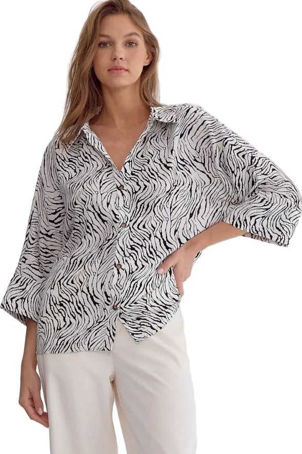 TRUDY TOP - BLACK