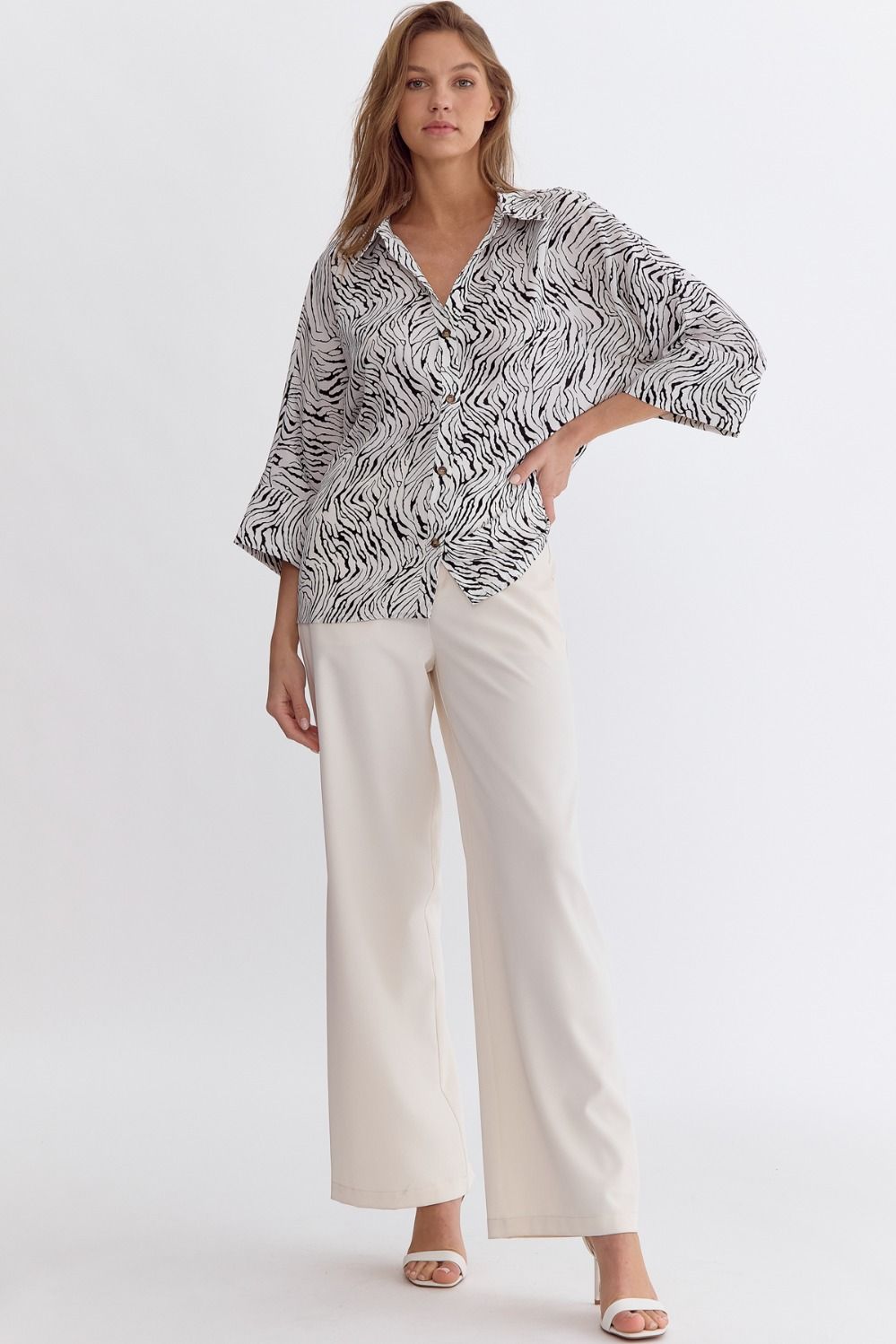 TRUDY TOP - BLACK