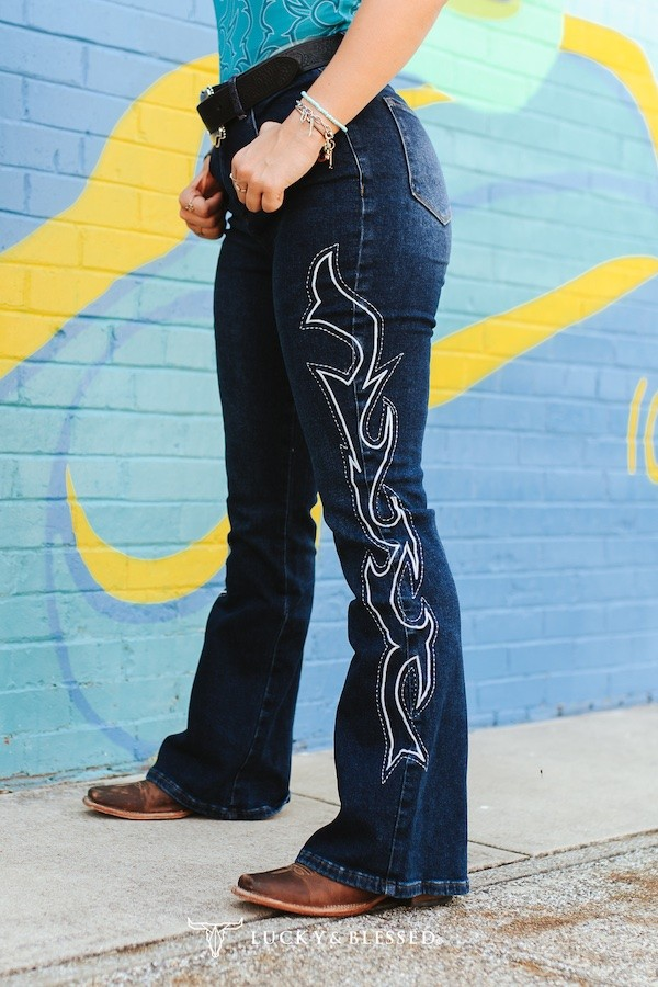 WHISTLE BRITCHES BOOT STITCH JEANS