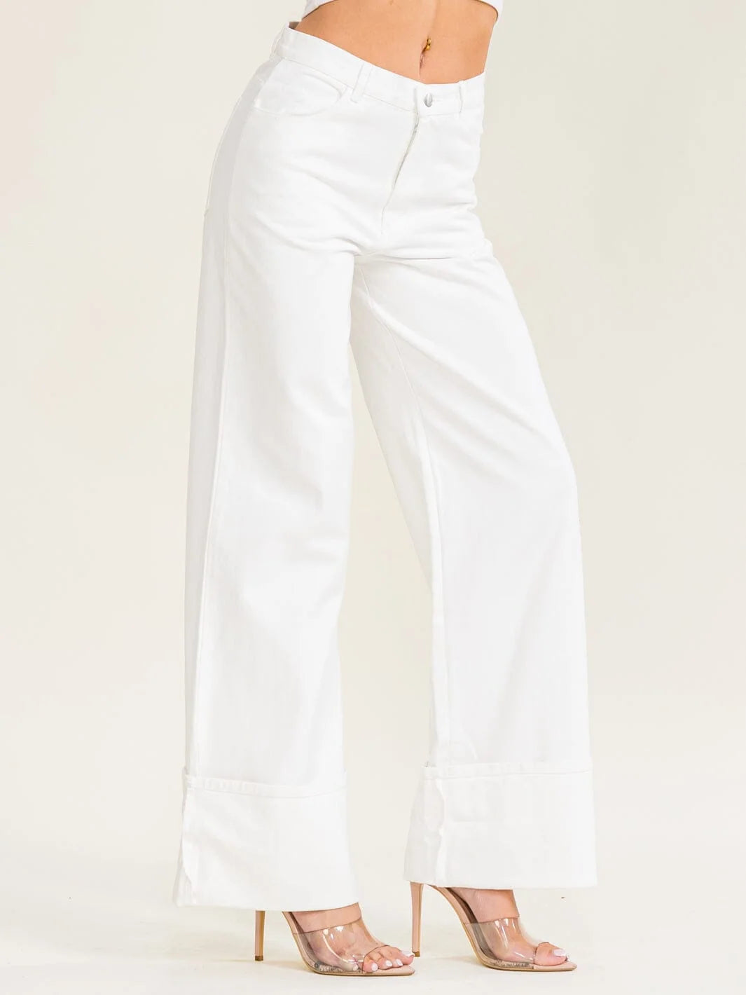 BAR NONE JEANS - WHITE