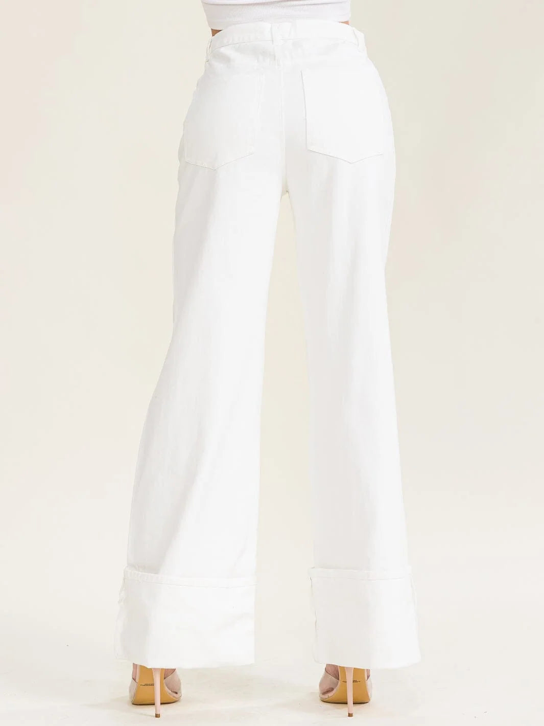 BAR NONE JEANS - WHITE