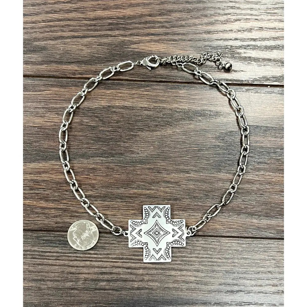 AZTEC CROSS NECKLACE