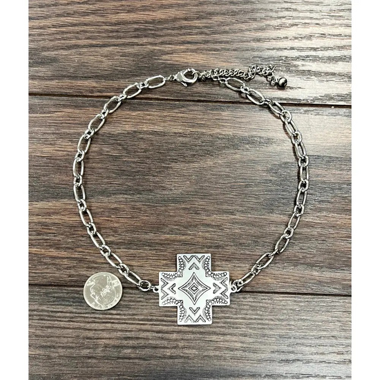 AZTEC CROSS NECKLACE