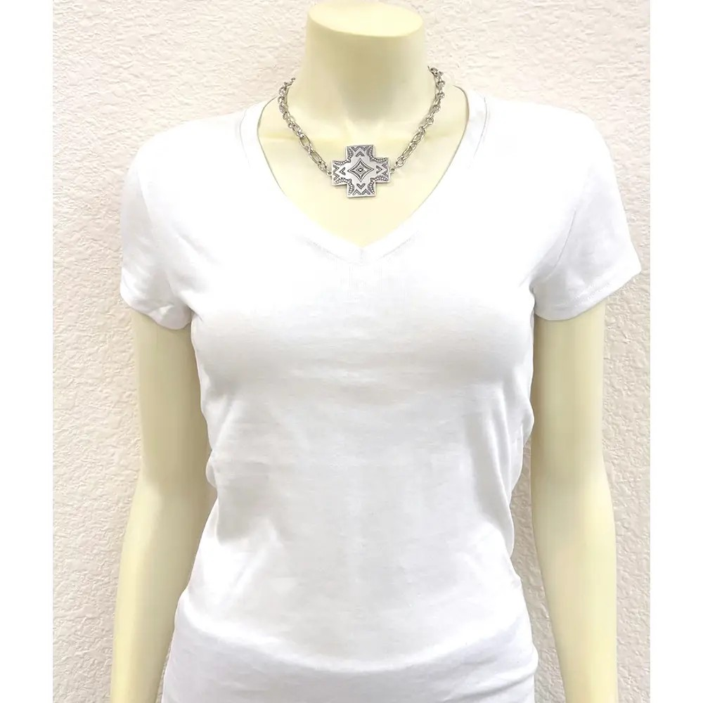 AZTEC CROSS NECKLACE