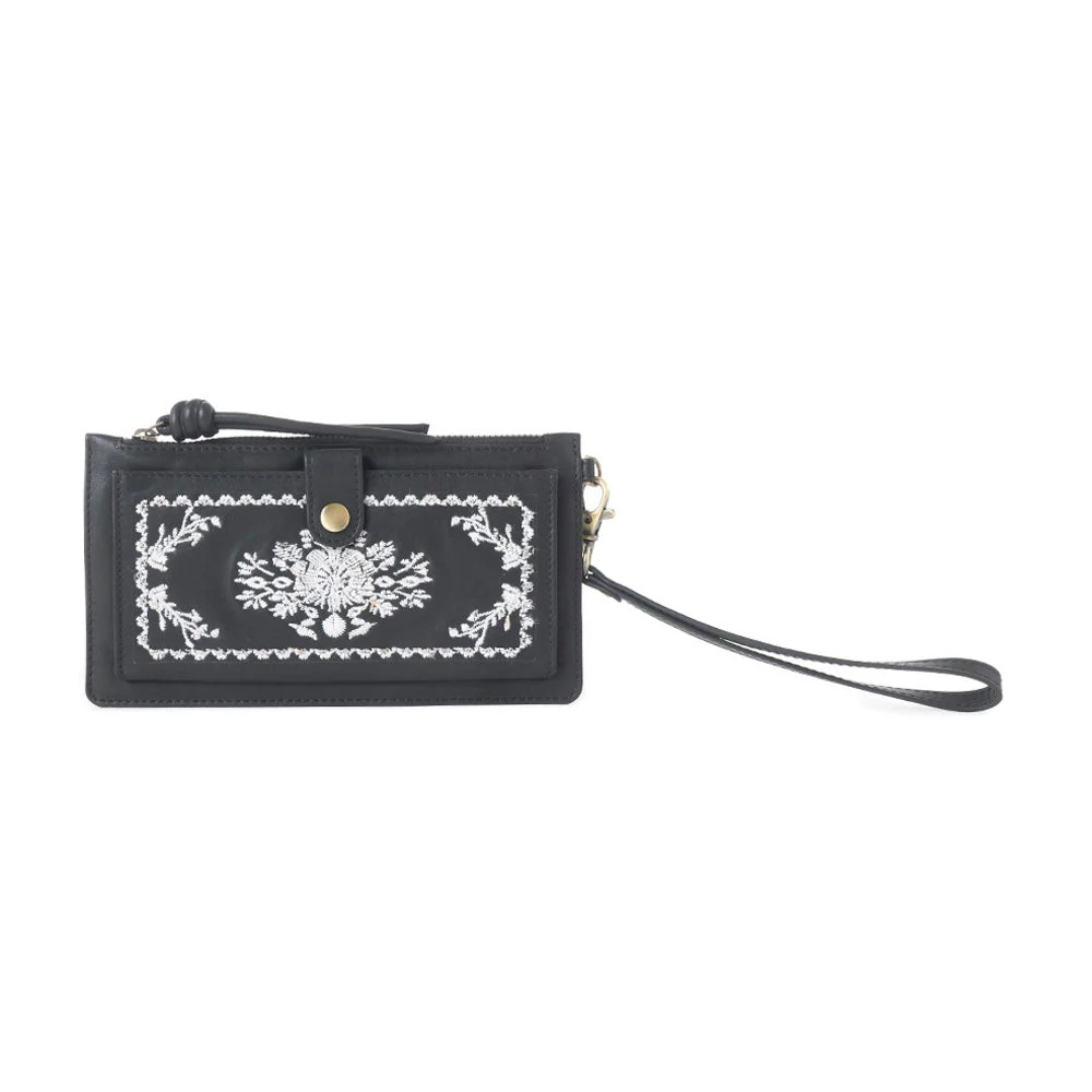 AZURE MESA LEATHER WALLET - BLACK