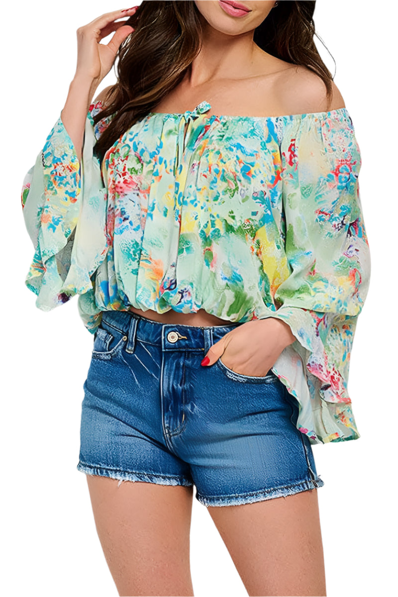 KILEE TOP - FLORAL MULTI