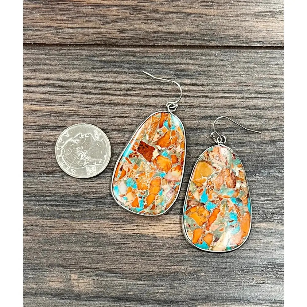 BIG GEMSTONE EARRINGS