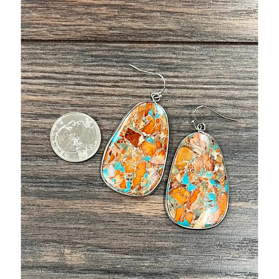 BIG GEMSTONE EARRINGS