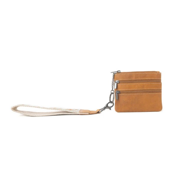CANYON BREEZE LEATHER CREDIT CARD HOLDER - CANYON CLAY