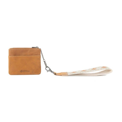 CANYON BREEZE LEATHER CREDIT CARD HOLDER - CANYON CLAY