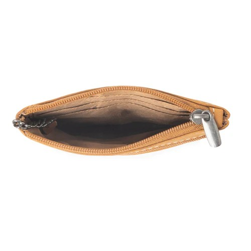 CANYON BREEZE LEATHER CREDIT CARD HOLDER - CANYON CLAY
