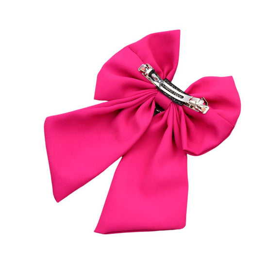 CONCHO BOW HAIR CLIP - PINK