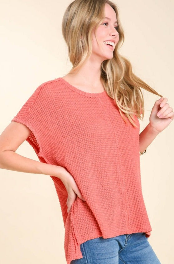 KRYSTAL TOP - CORAL PINK
