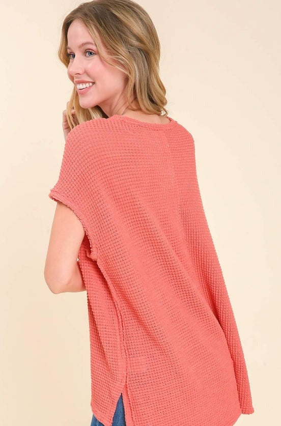 KRYSTAL TOP - CORAL PINK