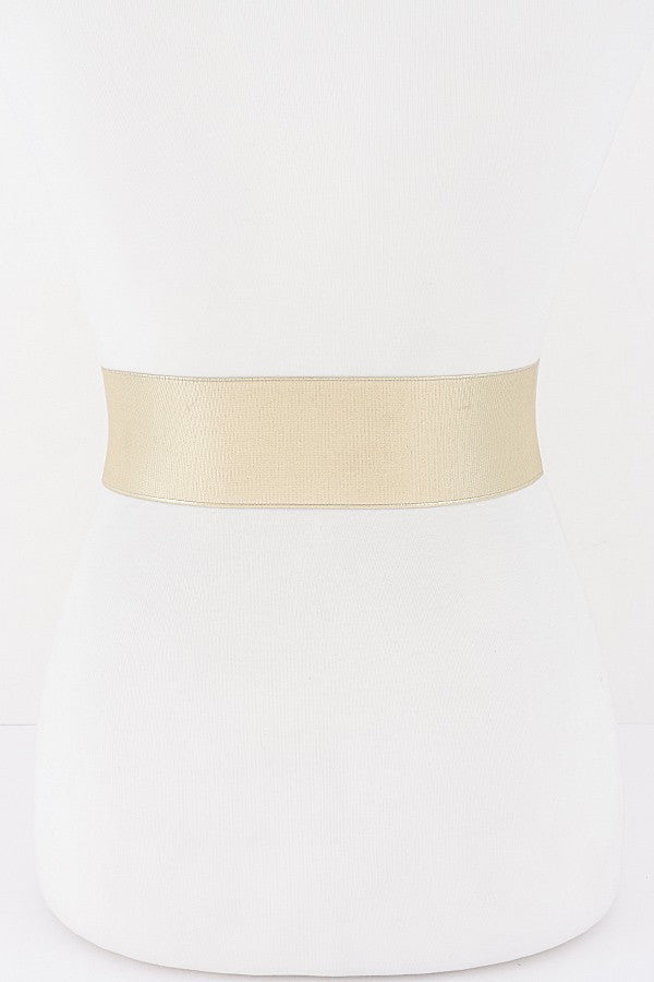DOUBLE BUCKLE BELT - GOLD