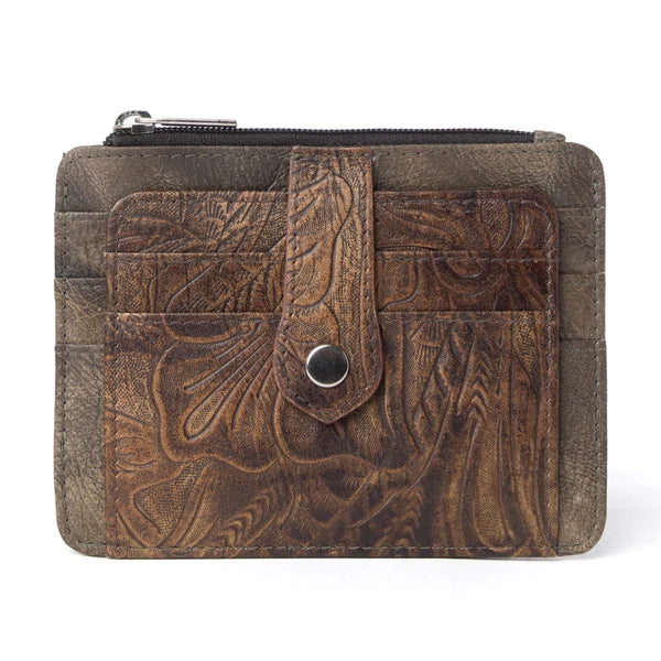 DRIFTWOOD COVER CREDIT CARD HOLDER - OLIVE BROWN