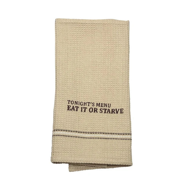 EAT IT OR STARVE DISH TOWEL (Copy)
